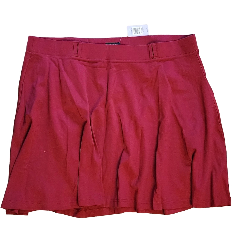 Torrid Red Knee-Length Skater Skirt Casual Size 4 (26)